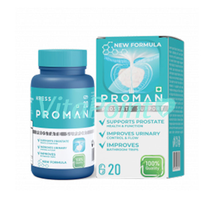 Proman ◦ means to strengthen and maintain prostate health ◦ 