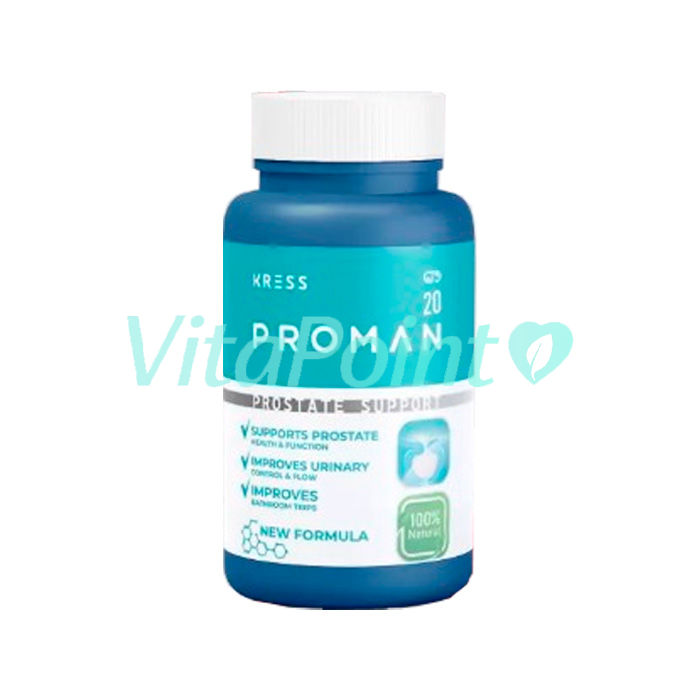 Proman ◦ means to strengthen and maintain prostate health ◦ 